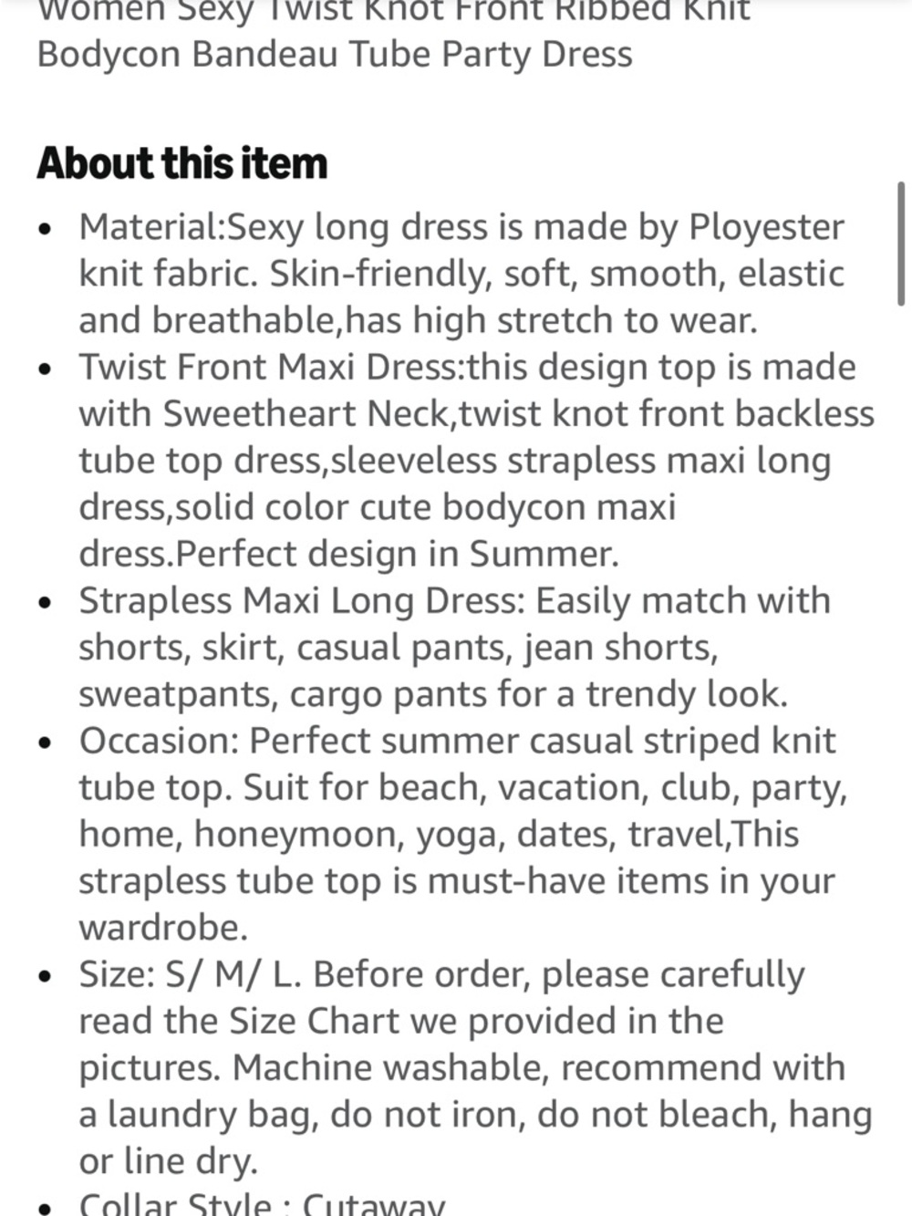 Twist-Front Strapless Bodycon Dress - Picture 3 of 5